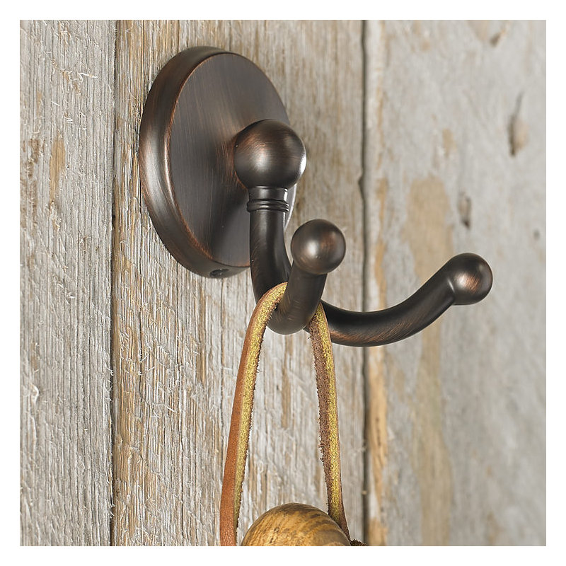 Transitional Metal Wall Hook, Brushed Oil-Rubbed Bronze