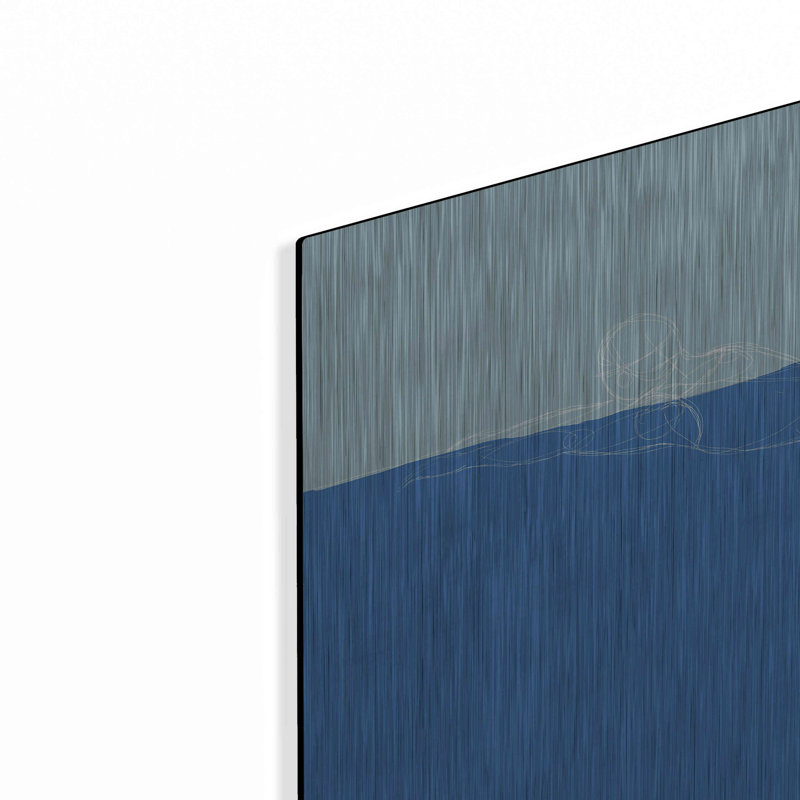 Orren Ellis «How to Swim 1» par Kamdon Kreations, art mural en métal, H 16 po x l 24 po