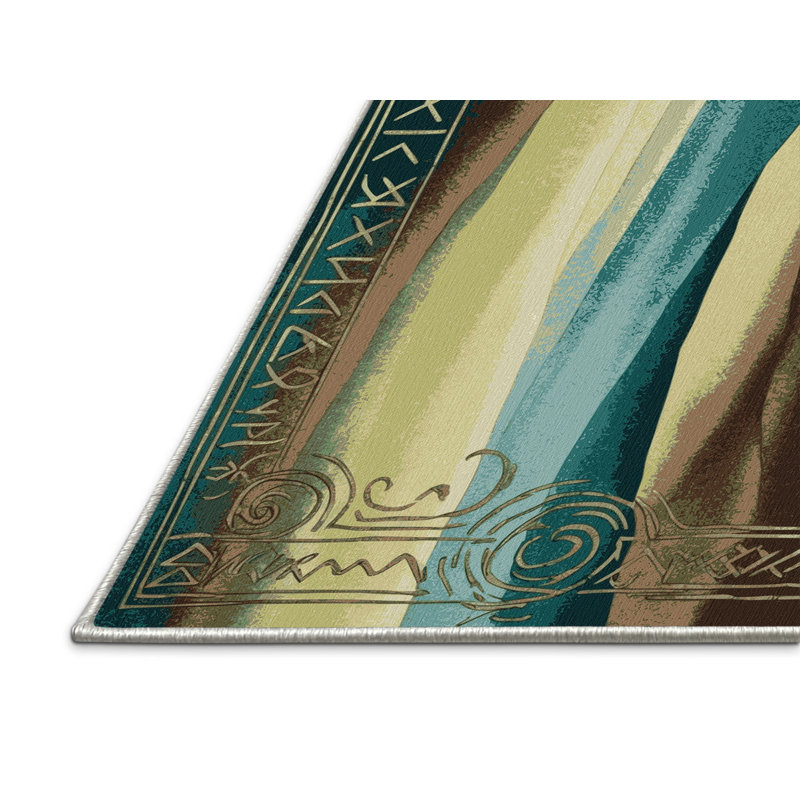 Ethereal Streams Rug, Round 8'