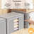 3 packs Clothes Storage Bins with Metal Frame Foldable Storage Box Clothes Organizers Storage Containers for Clothes Sheets Blankets Books Toys Gifts and Holiday Decorations (100L)-1516494540