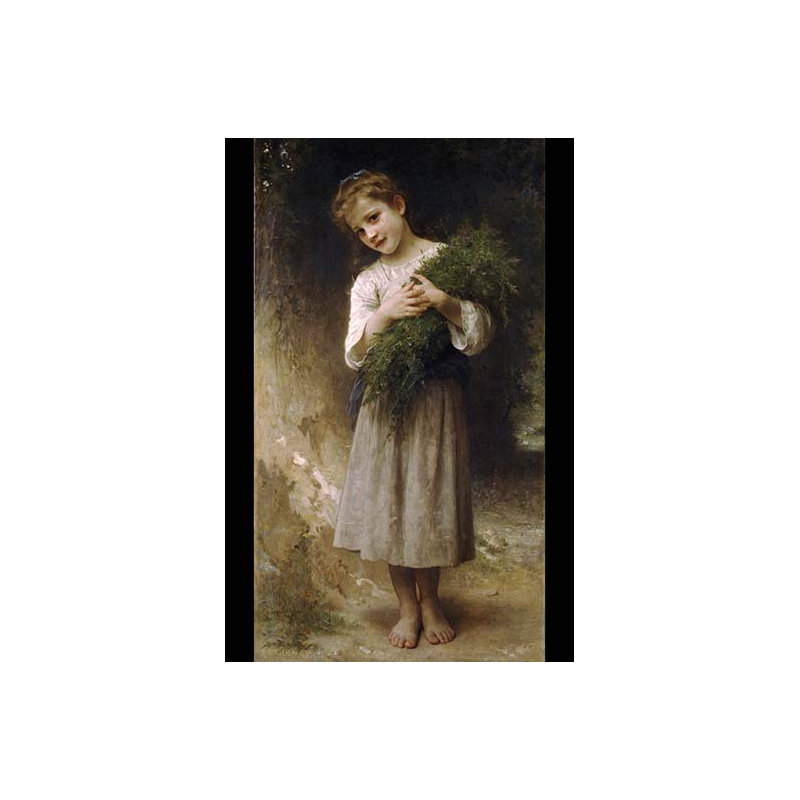 « return from the fields » par william bouguereau-impression non encadrée, H 36 po x l 24 po x P 1,5 po