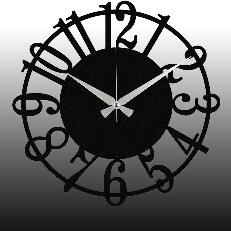 Round Metal Wall Clock