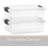 Superio Clear Storage Boxes with Lids, 1.27 Quart Plastic Container Bins for Organizing, Stackable Crates, BPA Free, Non Toxic, Odor Free, Organizers for Home, Office and Dorm-62229965