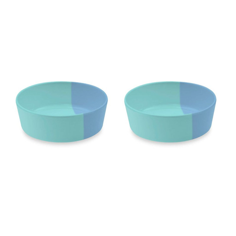 Bol pour animaux Maxen, Bleu, Moyen (3 tasses / 24 oz liquides), 2,2 po