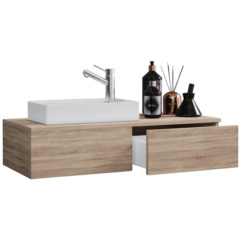 Redmund Bathroom Vanity with Basin, Oak