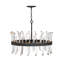 Revel 8 - Light Unique Wagon Wheel Chandelier with Crystal Accents-49244217