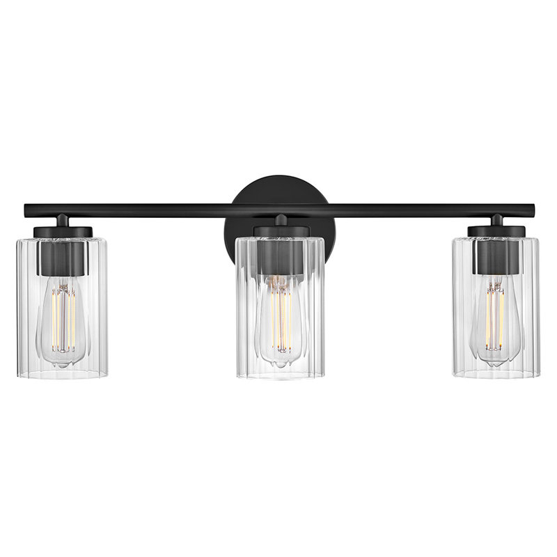 Éclairage pour meuble-lavabo  Melvin, Noir, noir, noir, noir