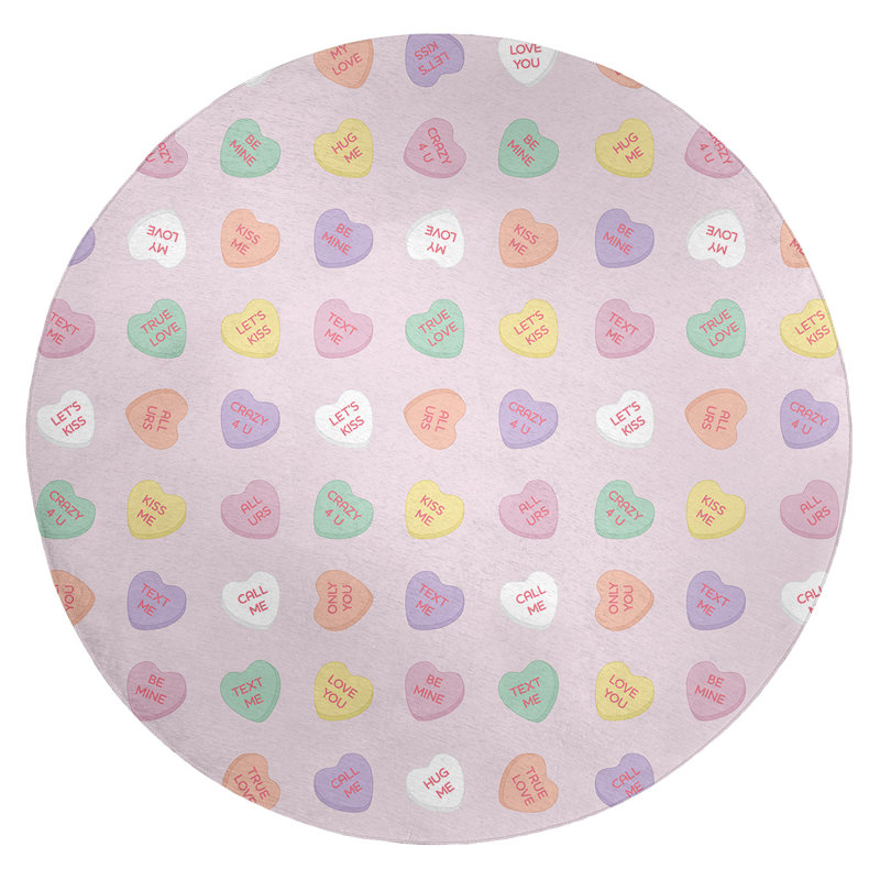 Chenille Indoor Rug, Round 5'
