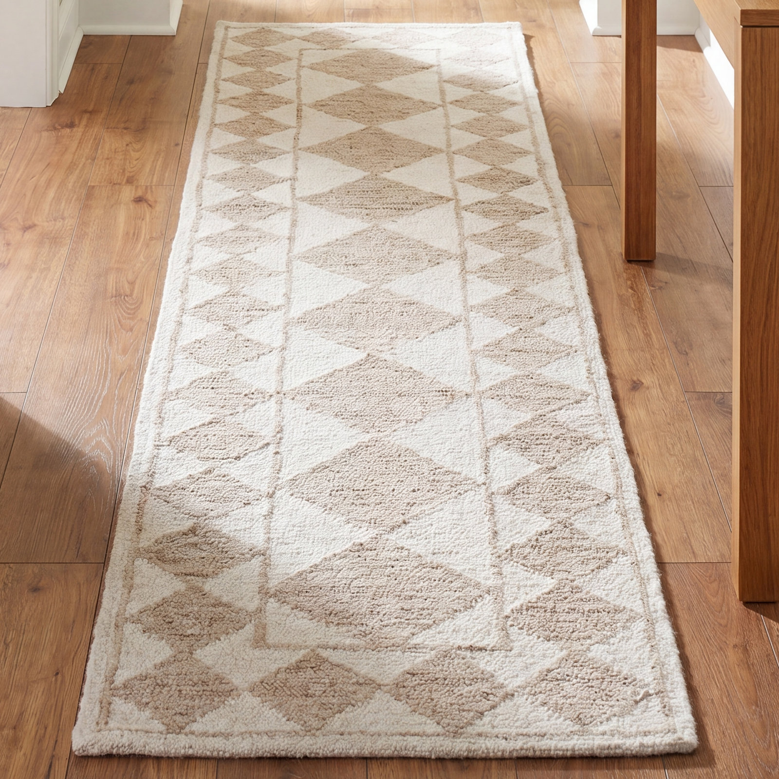 Claude Hand-Woven Geometric Rug, Runner 2'3" x 9'