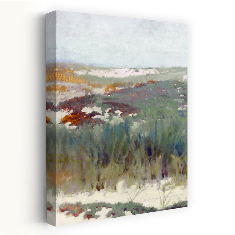 Bord de mer brise I paysage abstrait nature peintre Gras Art contemporain, H 24 po x l 16 po