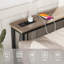 Console étroite avec prises et rangement - Chêne blanc