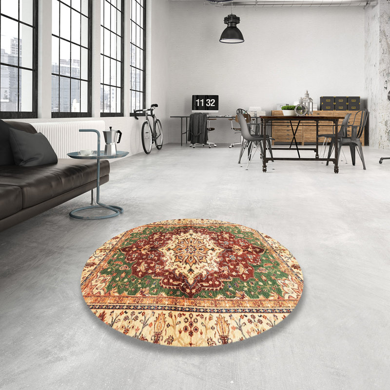 Abstract Indoor Rug, Round 3'