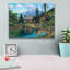 «Drinking by the Cabin» par John Zaccheo, art mural sur toile-1165998394