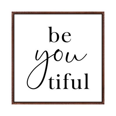 Beyoutiful 1 Piece Wall Art on Canvas