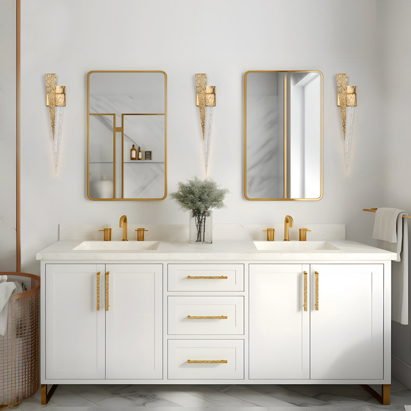 1- Light Dimmable LED Glam Acrylic Wall Sconce