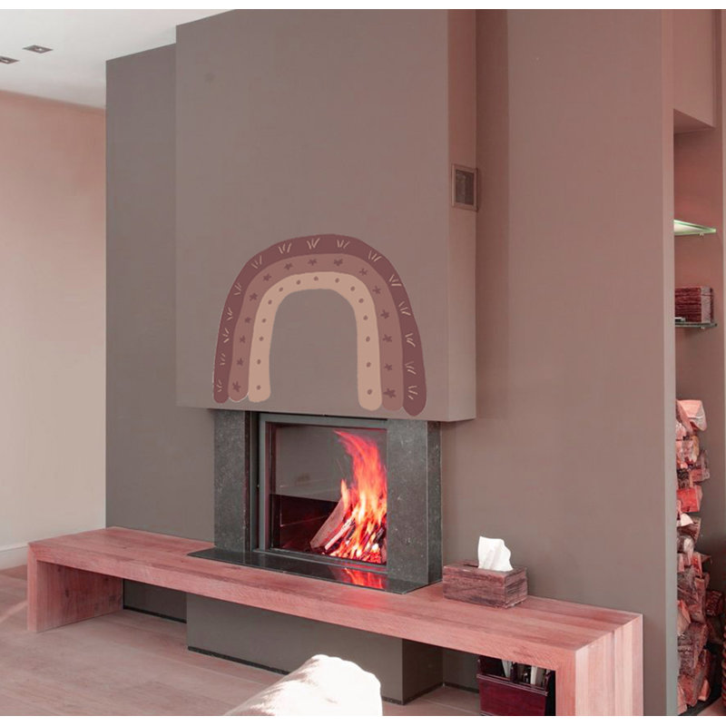 Adhésif décoratif arc-en-ciel Boho, H 22 po x l 24 po