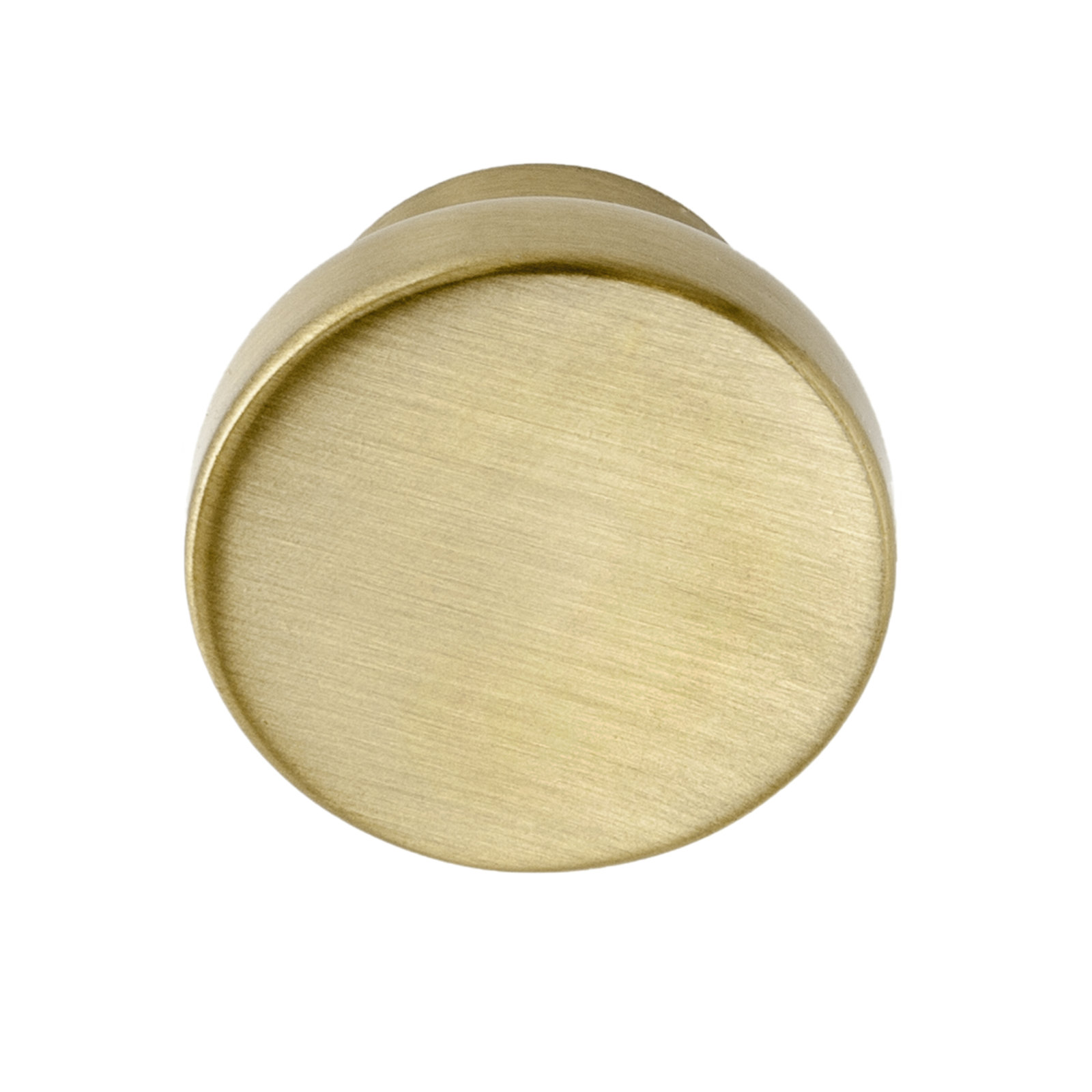 Ethan Round Cabinet Knob, Satin Brass, 1 1/4"