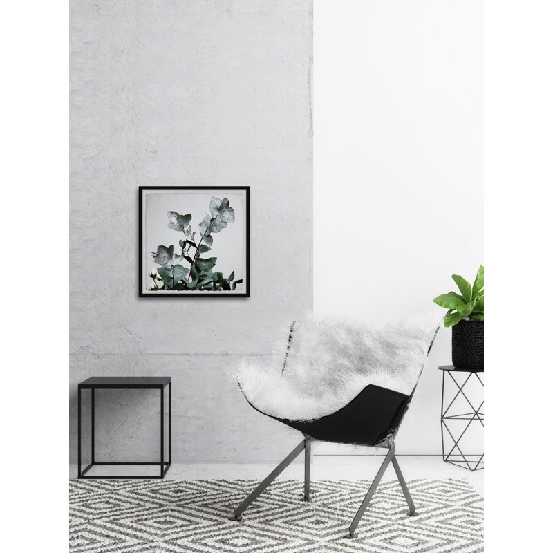 Green Shiny Leaves - Single Picture Frame Painting, 51 cm H x 51 cm W
