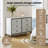 Alonso Modern 41"W 6-Drawer Upholstered Dresser