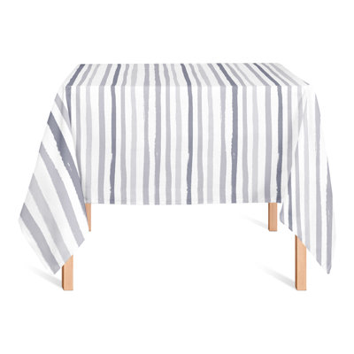 Vertical Strokes Pink 2 Tablecloth