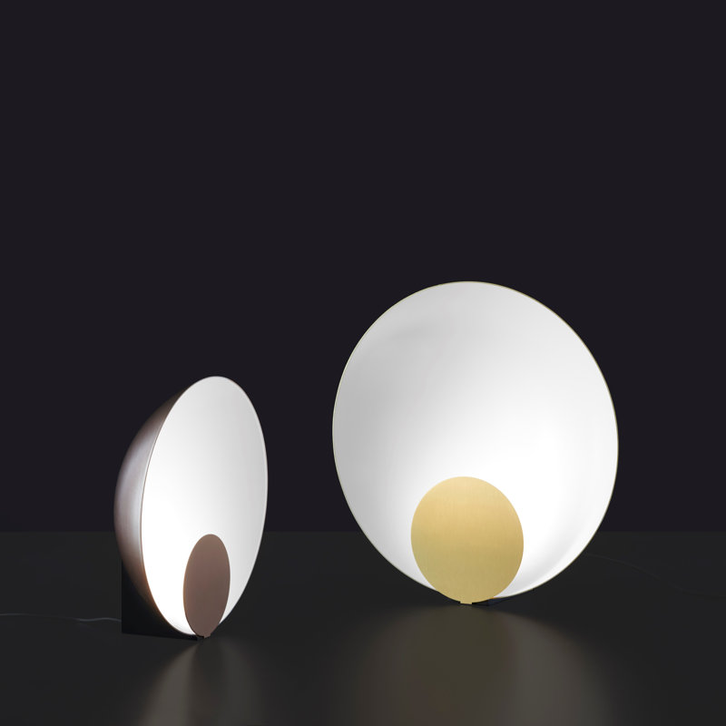 Siro LED Table Lamp Set, Gold, 13.4" H x 13.4" W x 13.4" D