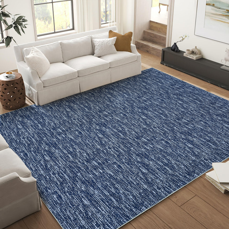 Solid Machine Washable Rug with Rubber Backing for Living Room Modern Non-Slip Dining Room Rug for Bedroom Floor Carpet for Office Nursery Playroom