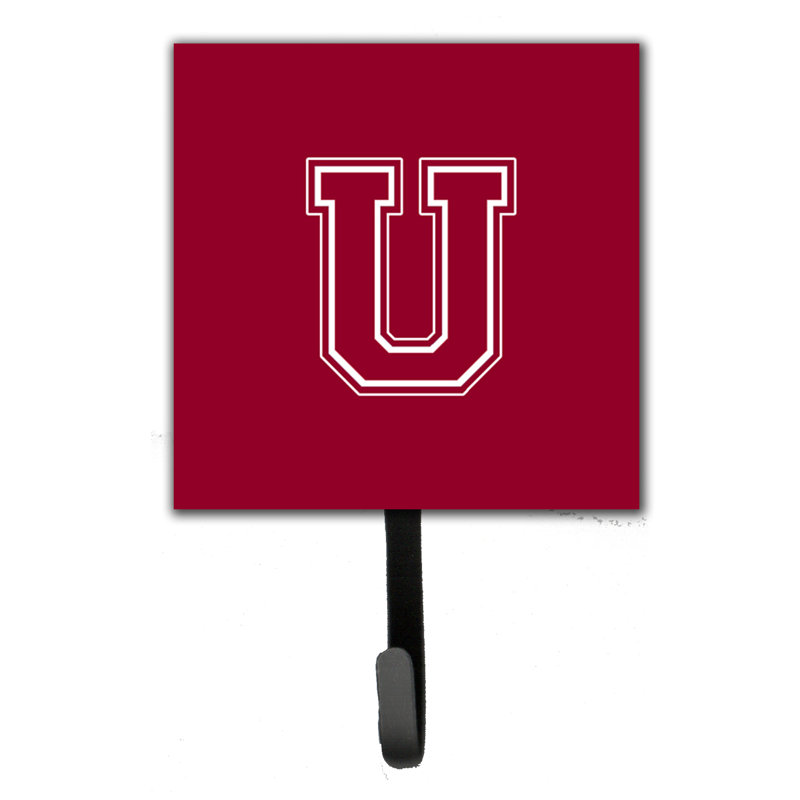 Porte-laisse de monogramme et crochet mural, U