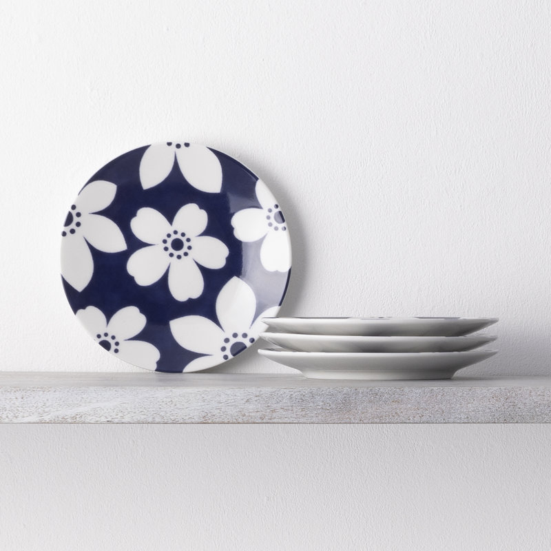 Ensemble de 4 assiettes à hors-d'œuvre 6-1 / 2 po Noritake Bluefjord