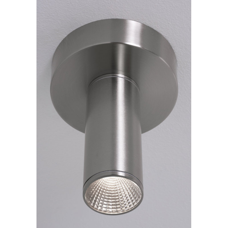 CE87E1E952A34B0585035A3A9E804036 Plafonnier encastré d'extérieur à DEL 6 po Beverly, Cct réglable, nickel satiné