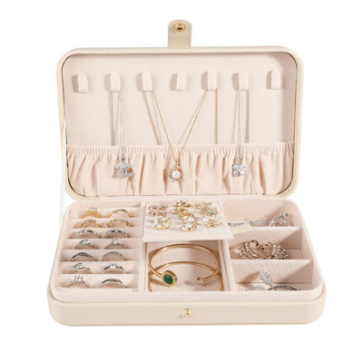 PU Leather Travel Jewelry Case