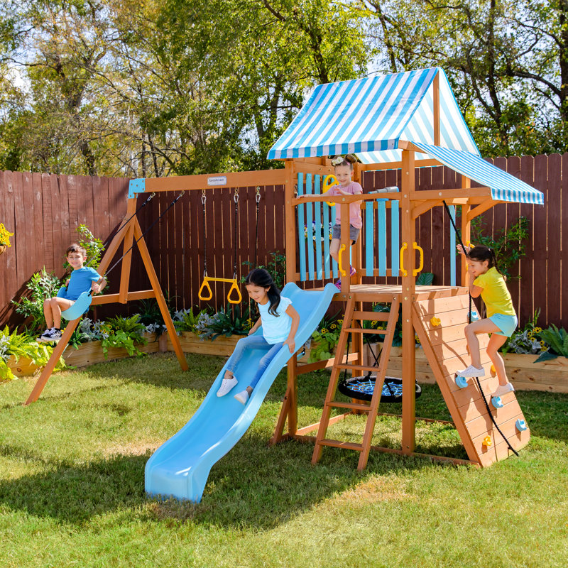Ensemble de balançoire en bois pour enfants Teamson, Bois médium