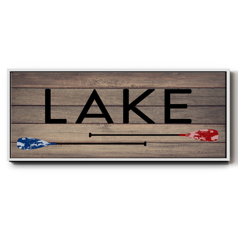 Lake Paddles - Toile encadrée, H 8 po x l 20 po
