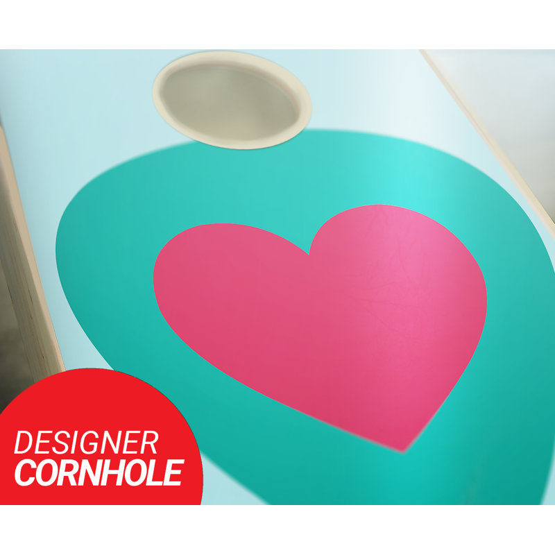 Ensemble de cornhole 2 'x 4' avec sacs, Rouge / royal