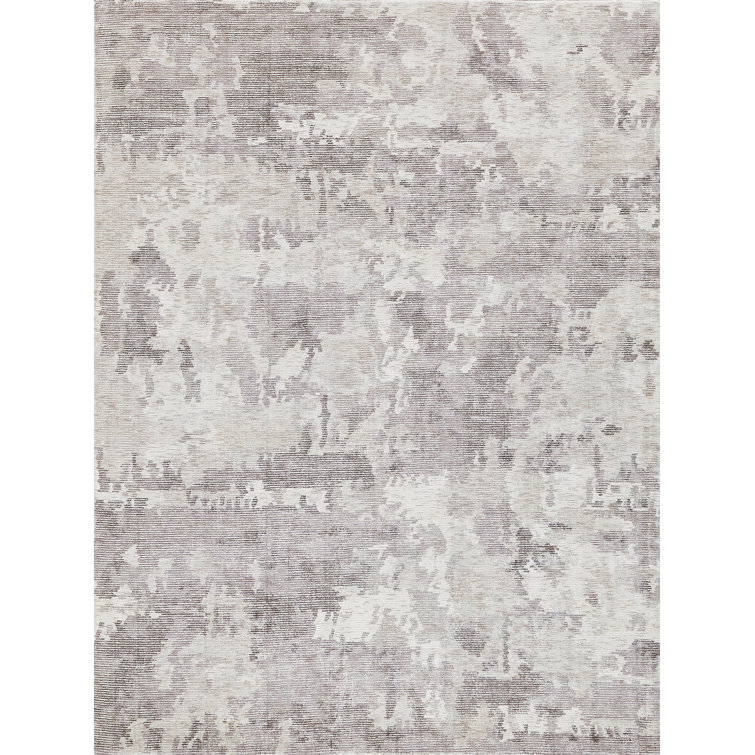 Abstract Area Rug in Brown