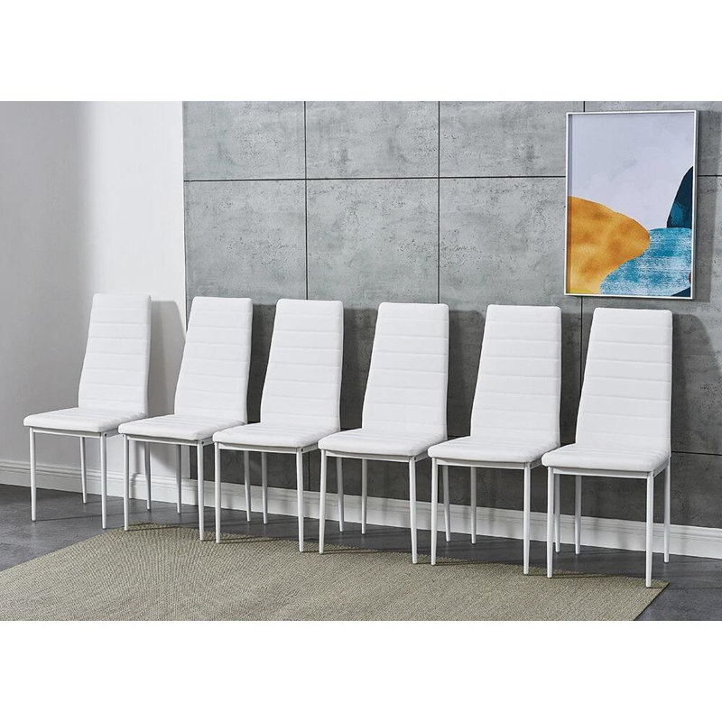 6 - Person Dining Set, White