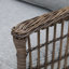 Chaise berçante d'extérieur pivotante avec coussins