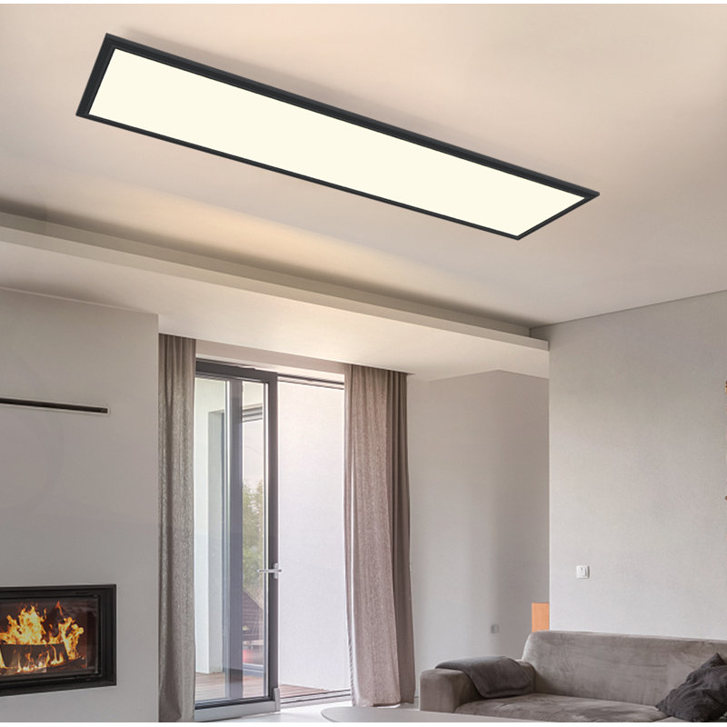 Albiona LED Flush Mount, Black