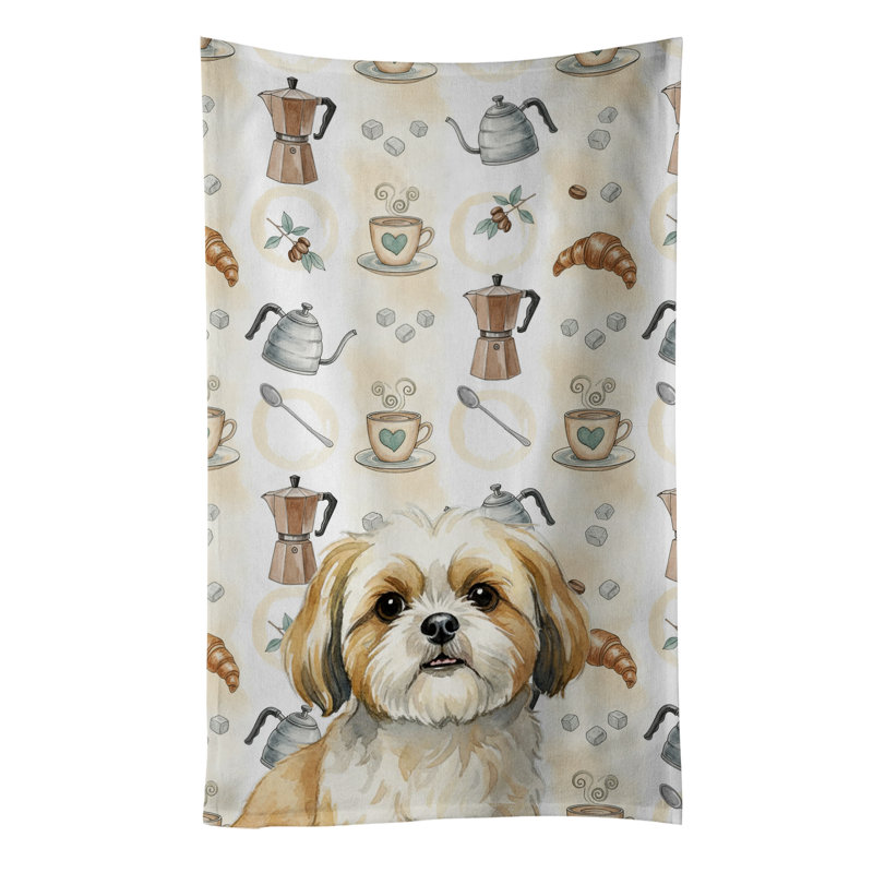 Torchon doré et blanc Shih Tzu, Shih Tzu doré et blanc