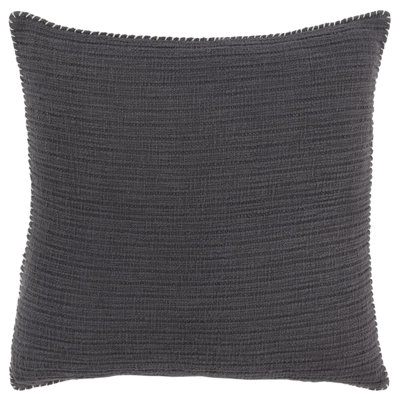  Charcoal Gray Square Throw Cushion