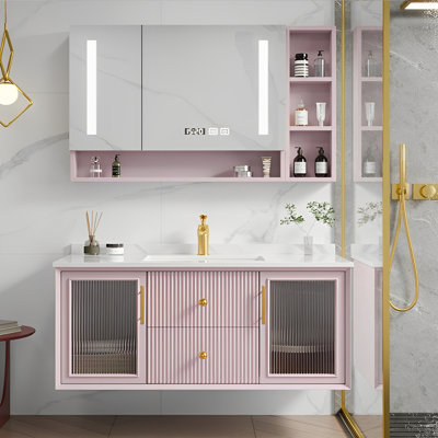Light luxury smart bathroom cabinet