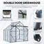 Base surélevée en polycarbonate à double porte 8X6FT-Black-121362693-121362694