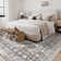 Medallion Non Slip Washable Rug(Brown)