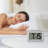 Self-Sensing Digital Alarm Clock - Silver