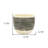 Black And White Ceramic 39 Ounce Striped Round Distressed Pot Planter