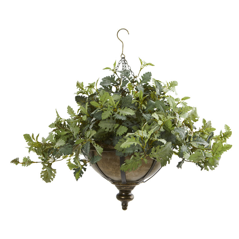 Plantes artificielles en pot de fleurs