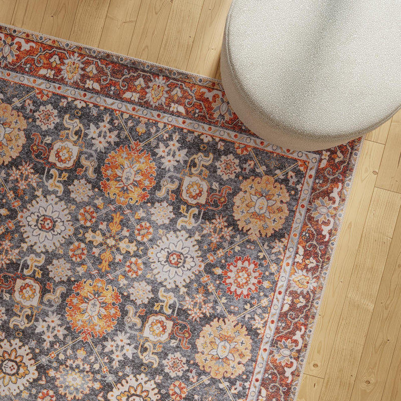 Tapis bleu marine Aucun, Carré 7 pi 10 po