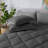 7 Piece Washed Microfiber All Season Comforter Set - Diamond-Stitched Quilting Bedding Set, Solid Reversible Down Alternative Filling Duvet Insert ,Fluffy Breathable Farmhouse Microfiber Comforter-107132394-107132393