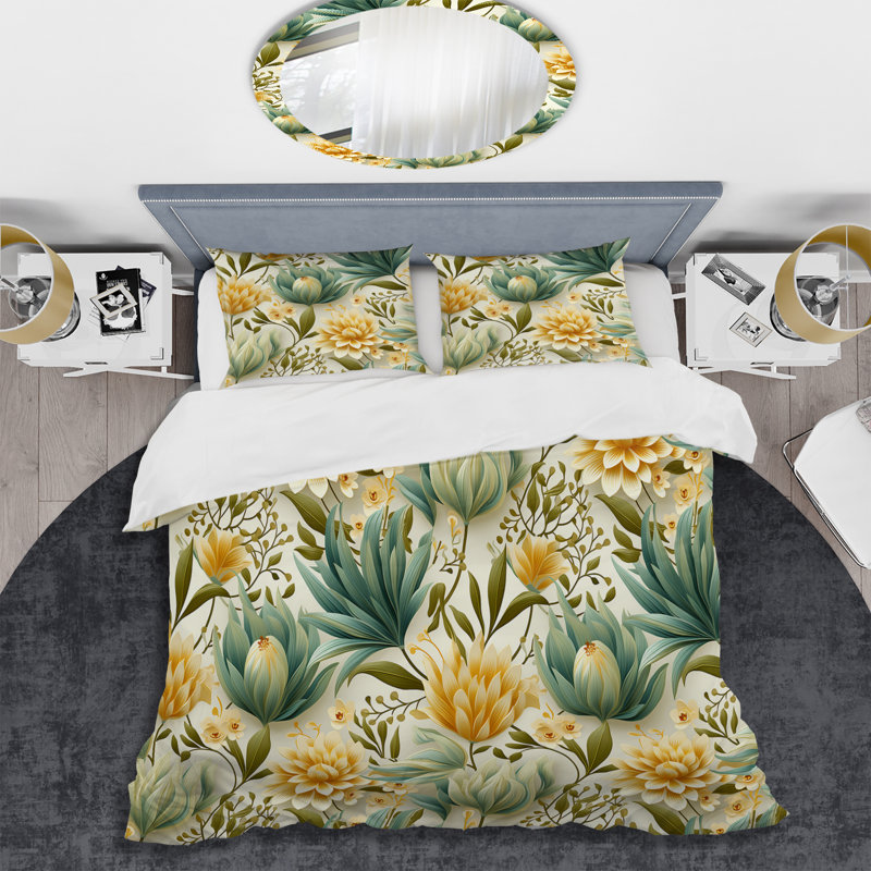 Literie discrète Oasis Boho, Housse de couette pour très grand lit et 2 très