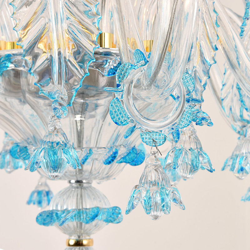Bliss 6 - Light Candle Style Chandelier