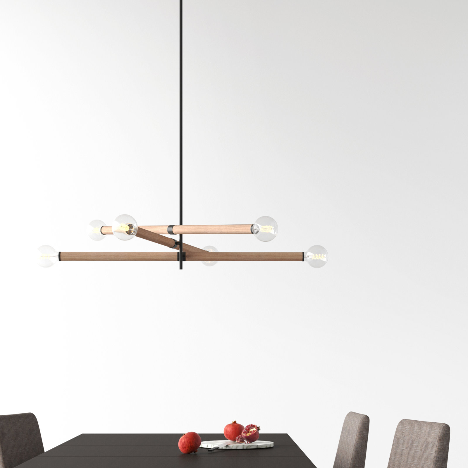 Sarisha 6 - Light Dimmable Sputnik Chandelier